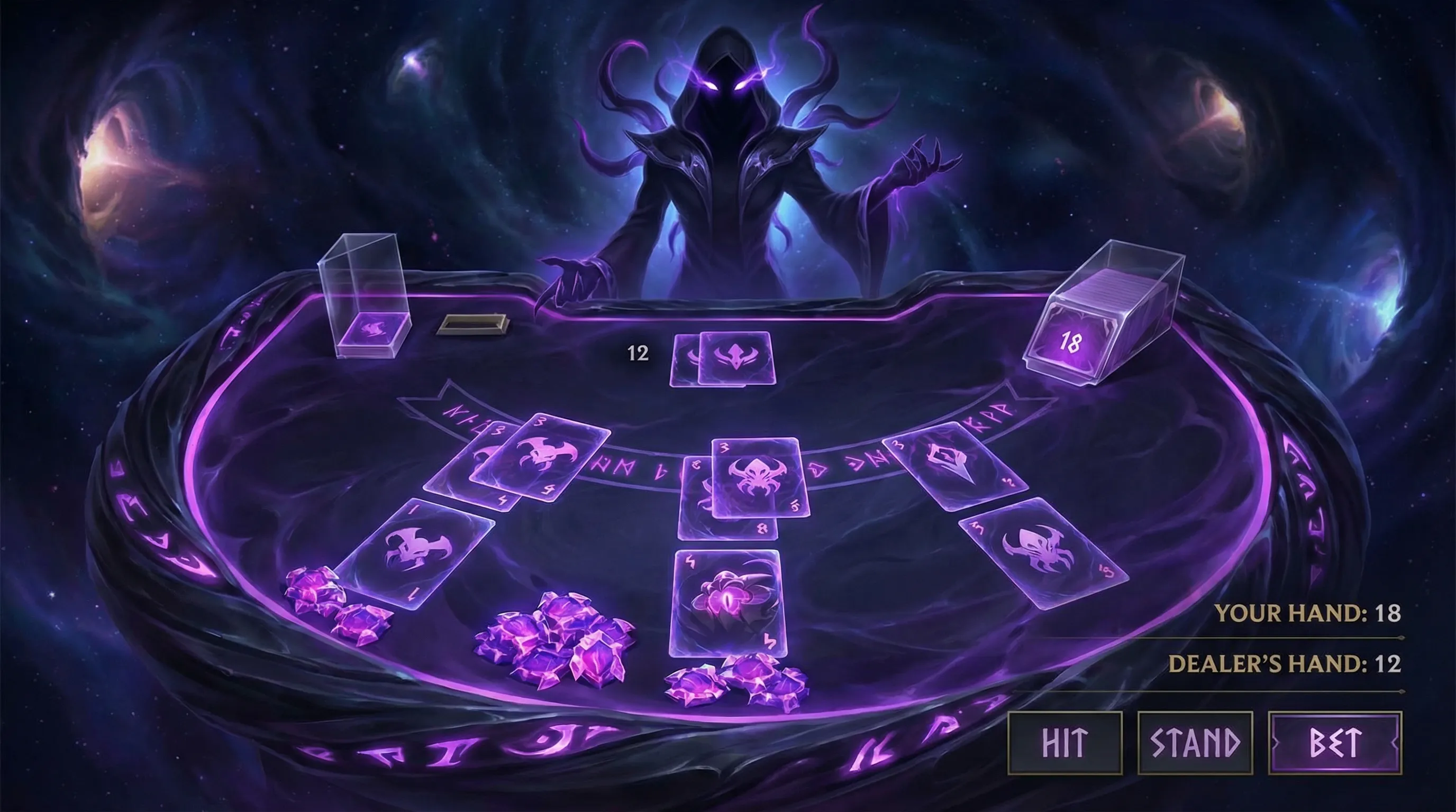 Mesa de Blackjack do Vazio onabet